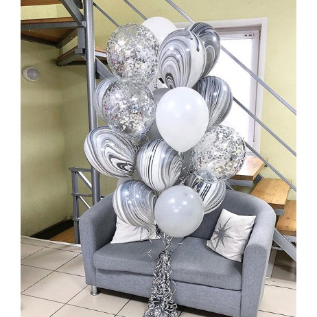 Сет шаров "Серебрянная радость"