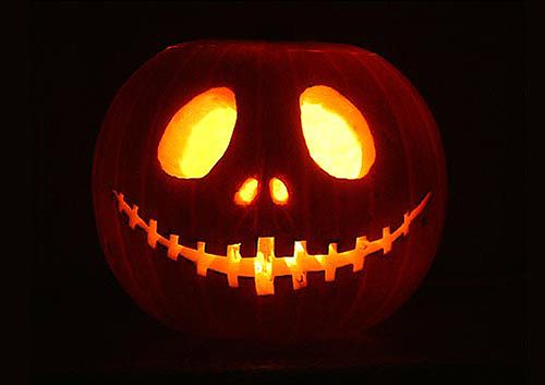 тыква с глазами